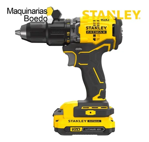 Taladro percutor Stanley SBD715C2K 13mm 20v brushless 2 baterías
