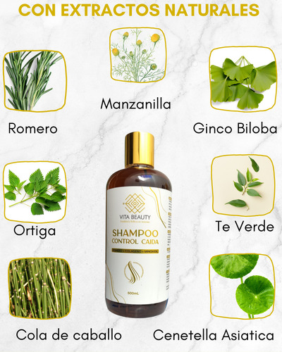 Shampoo Ainticaída Con Romero Y Minoxidil 500 Ml