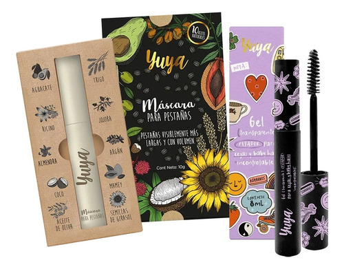 Yuya Gel Fijador De Cejas + Mascara Pestañas 10 Aceites Color Trasparente