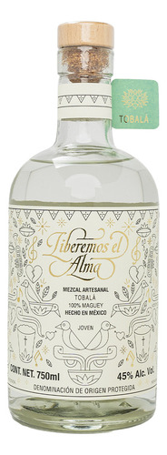 Mezcal Liberemos Tobala 750 Ml + 2 Vasos | Kit Mezcalero