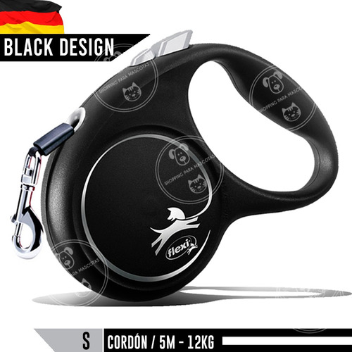 A. Correa Retráctil Extensible Cordon Flexi Black Design S  