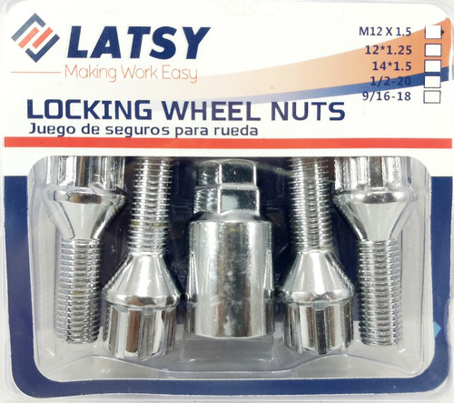 Seguro Rines Chery Orinoco / Corsa 12x1.50 *tienda*