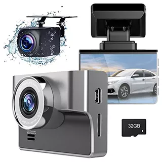 Dash Cam Frontal Y Trasera 4k/2.5k Full Hd, Grabadora D...