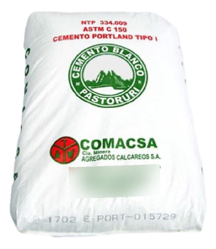Cemento Blanco Saco De 25kg Y 40kg