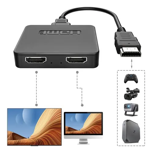 Adaptador de 1 hdmi a 2 hdmi sale