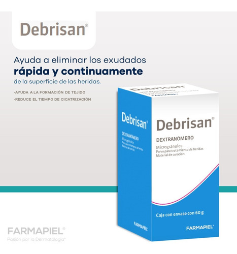 Imagen 2 de 3 de Acelerador De Recuperación De Heridas En Piel Debrisan 60 G