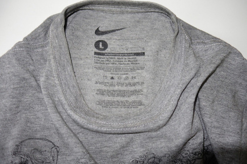 Remera Gris Nike 100% Algodon Talle L Unisex