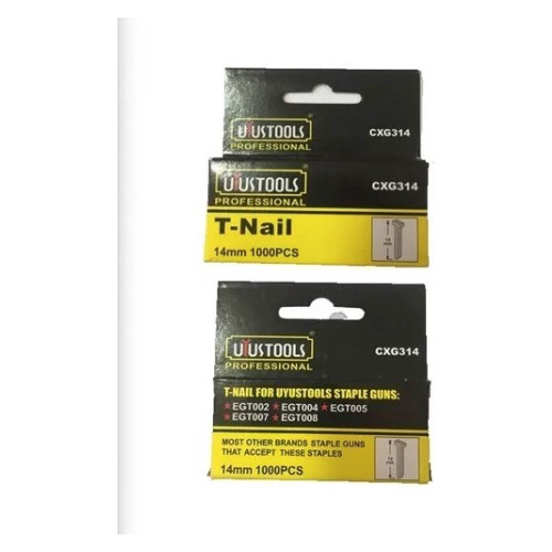 Clavillo Engrapadora  T-nail  14mm  (caja 1.000 Pzas.).