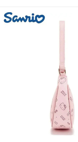 Bolsa De Mano De Hello Kitty Media Luna Rosa Hello Kitty Dorado Rosa