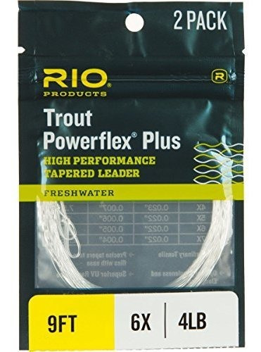 Rio Powerflex Leader Plus Afilada - 2-pack Un Color, De 9 Pi