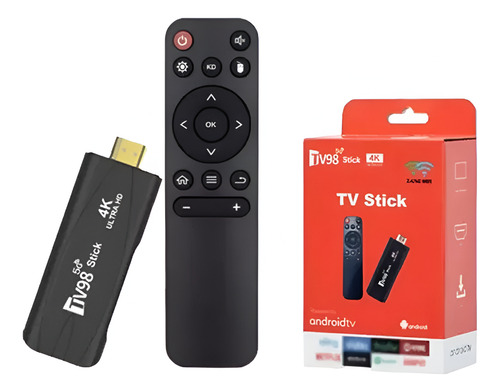 Smart Tv Stick Smart Tv98 Negro Estándar