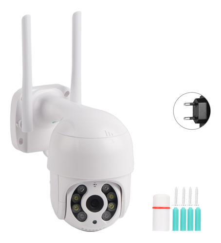 Cámara Wifi, 2 Pulgadas, Impermeable, Ptz, Minidomo, 1080p,