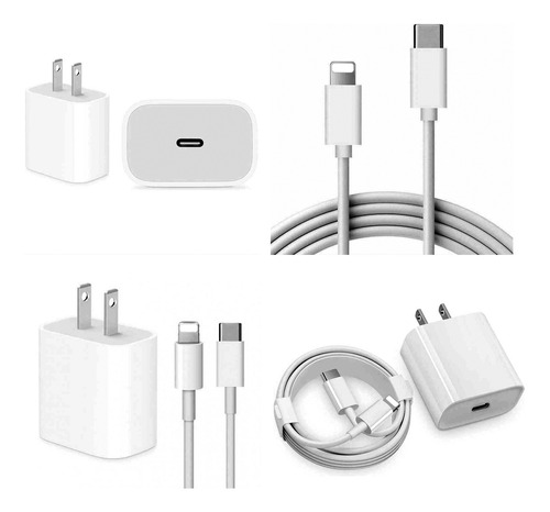 Cargador 25w+cable Usb-c 1m Para iPhone 14/13/12/11/x/8 iPad