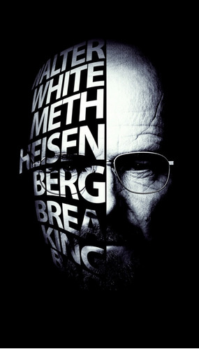Poster Walter White Breaking Bad Adhesivo  40x70cm #442