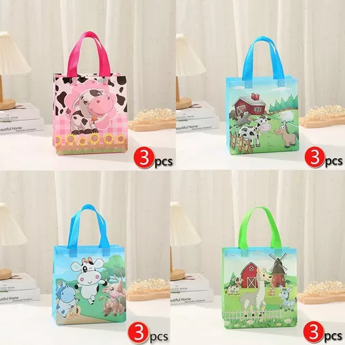 12 Piezas Bolsas Regalo Cumpleaños Infantil,21×15×8 cm Animales Bolsas  Cumpleaños Infantil,Bolsas Papel Regalo,Bolsas Papel Cumpleaños  Infantil,Bolsas