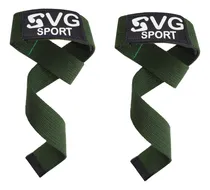 Comprar Cintas De Poder Agarre Straps Por Par Gym Powerlifting Svg Color Verde