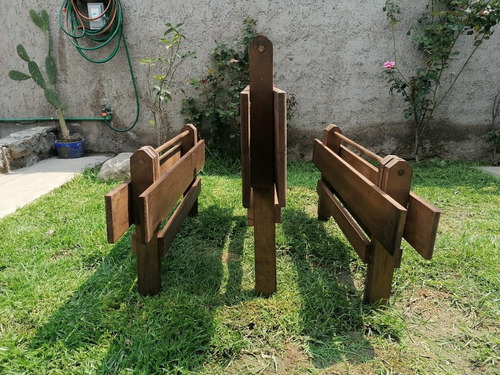 Mesa Plegable De Madera Juego 4 Personas