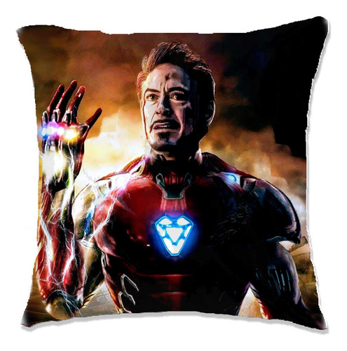 Iron Man Avengers Capitan América Cojín Decorativo 40x40 