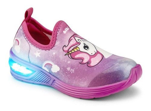 Zapatilla Bibi Led Al Caminar 22/30 Art 1132087 Unicornios