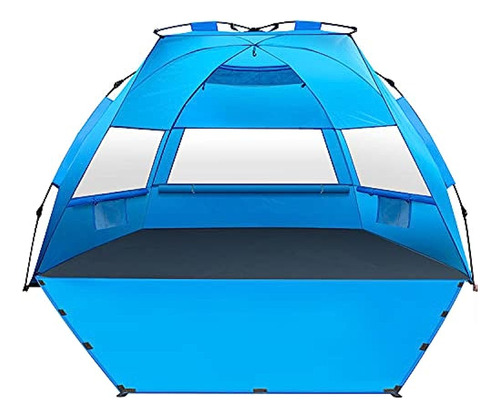 Mirus Pop Up Beach Tent, Deluxe Xl Sun Shade Shelter Para 3-