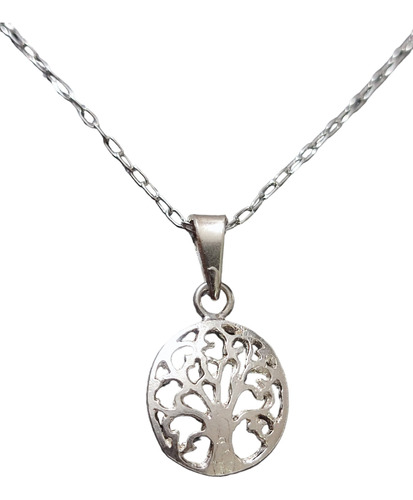 Collar Cadena Mujer Arbol De La Vida Plata 925 + Caja Regalo