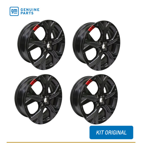 Kit Rin Original 16x 6.5 J Red Line (4 Pz) Chevrolet