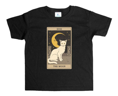 Remera Negra Niños Esoterismo Tarot Bruja R199