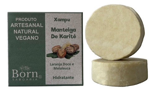 Shampoo Natural E Vegano Manteiga De Karité Todos Os Cabelos