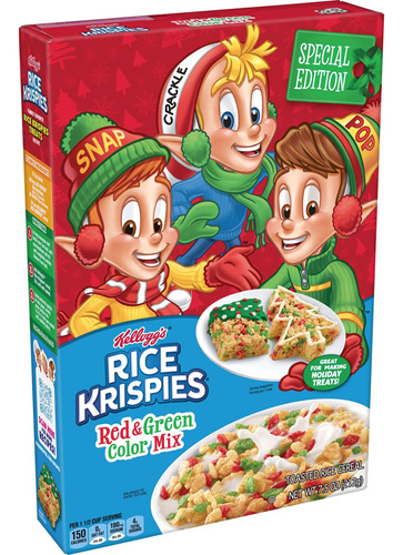 Rice Krispies Cereal De Desayuno, Paquete De Navidad, Origin
