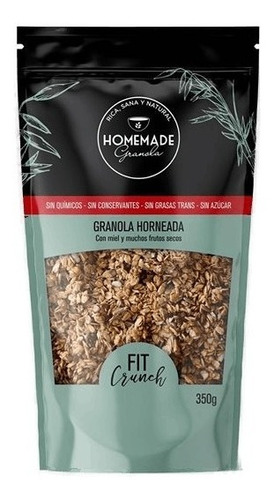 Granola Fit Homemade 100% Natural 350g Sin Azucar 