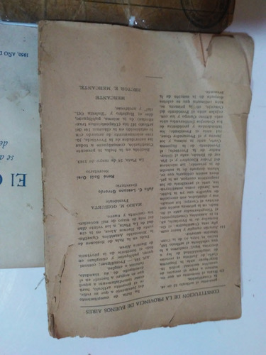 Libro Constitución Nacional+ Pba+ Discurso Perón +cartel Lra