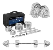 Comprar Mancuernas Altera Ajustables Discos Barra Conector 30 Kg