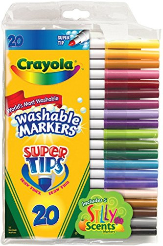 Paquete De 2 Súper Puntas Lavables Crayola De 20 Quilates (