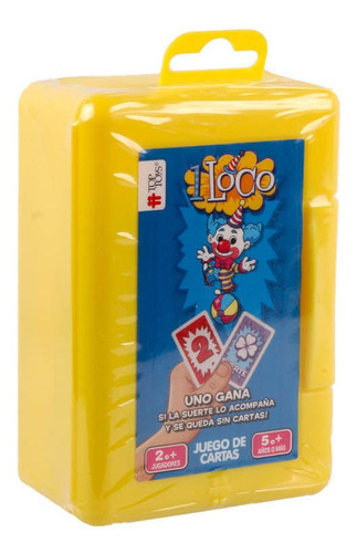 Juego De Cartas Uno Un Loco Estuche Original Top Toys