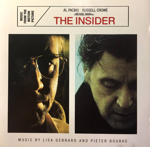 Cd The Insider Soundtrack Lisa Gerrard Pieter Bourke