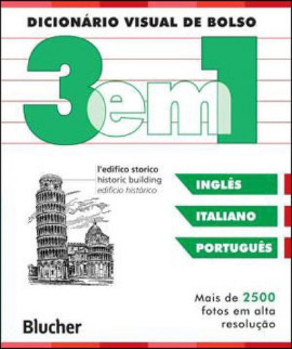 Dicionario Visual De Bolso - 3 Em 1 - Ingles/ Italiano/ Port, De Dorling Kindersley. Editora Edgard Blucher, Capa Mole Em Português