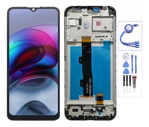 Pantalla Táctil Lcd Con Marco Para Motorola Moto E7 Xt2095-1