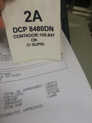 Multifuncional Brother Original Mfc 8480 Dn Contador 105.847
