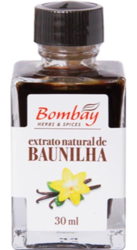 Extrato Natural De Baunilha Bombay 30ml
