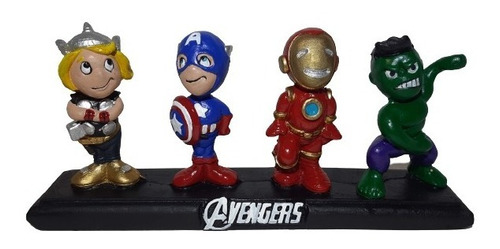 Bonecos Mini Avengers Resina Decorção