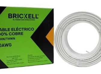 Cable Eléctrico 10awg 100% Cobre Blanco Brickell. Mayor Deta