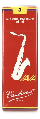 comprar Caja 5 Cañas Saxo Tenor Vandoren Java Red No 3