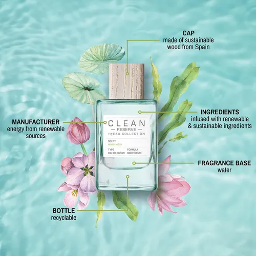 Perfume Clean Cr H2eau Water Lotus 50ml For Women | MercadoLivre