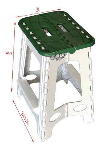 Imagen 3 de 3 de Banqueta Camping Plegable Banco Alto Banquito Plastico