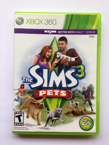 Juego The Sims 3 Pets Consola Xbox 360 (puede Usar Kinect)