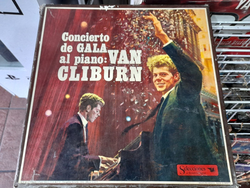 Lp Van Cliburn Concierto De Gala Al Piano 8lps Acetato,long