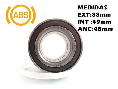 Imagen 3 de 4 de Ruleman Rodamiento Vw Amarok Delantero Original Abs Imantad