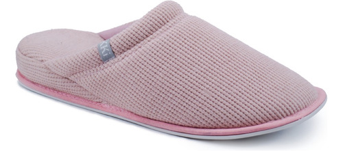 Pantufla Mujer Ikki Algodon Waffle Relax Punta Cerrada 47