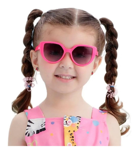 Imagem 2 de 2 de Óculos De Sol Infantil Mon Sucré Sophie Pink 21004 Proteção