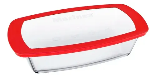 Budinera Molde Rectangular Pan Vidrio Templado Marinex 1,5lt